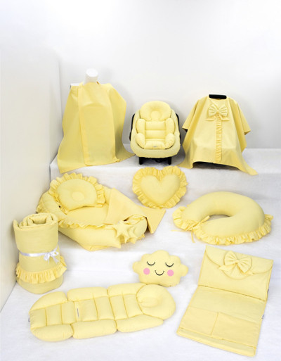 Umay Bebek Babynest Puset Örtüsü Alt Açma Emzirme Yastığı Bel Destekli Ana Kucağı Bebek Arabası Minderi-Panço