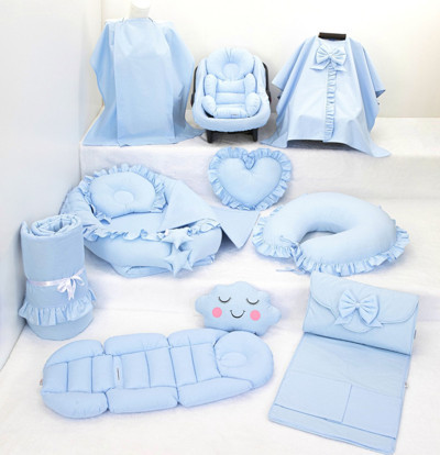 Umay Bebek Babynest Puset Örtüsü Alt Açma Emzirme Yastığı Bel Destekli Ana Kucağı Bebek Arabası Minderi-Panço