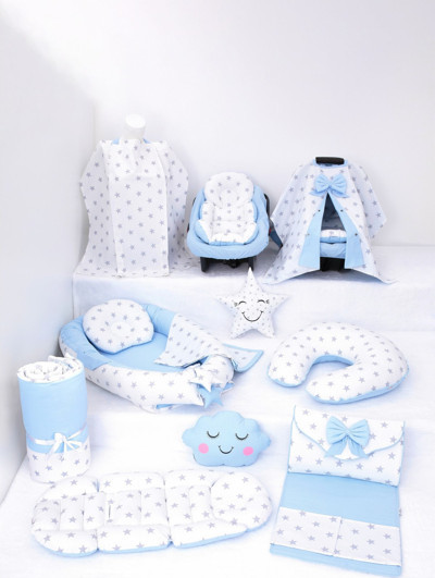 Umay Bebek Babynest Puset Örtüsü Alt Açma Emzirme Yastığı Bel Destekli Ana Kucağı Bebek Arabası Minderi-Panço