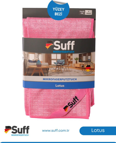 Suff Lotus Yüzey Temizlik Bezi Damalı 70x50