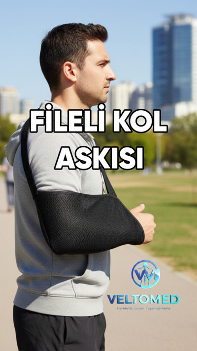 Fileli Ortopedik Kol Askısı medikal Hava Alan Kırık Çıkık İncinme için Kol Sabitleyici Destek