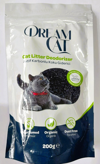 Dream Cat Aktif Karbonlu Kedi Kumu Koku Giderici 200 Gr.x3 Adet