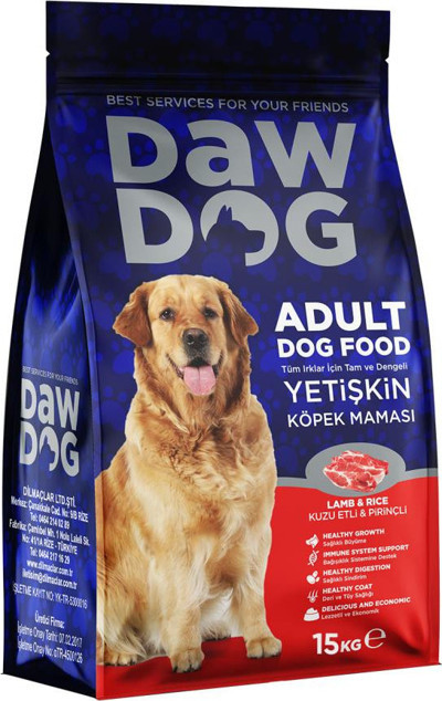 Bonisa Yetişkin Köpek Maması - Dawdog - Kuzu Etli/Prinçli - 15 Kg