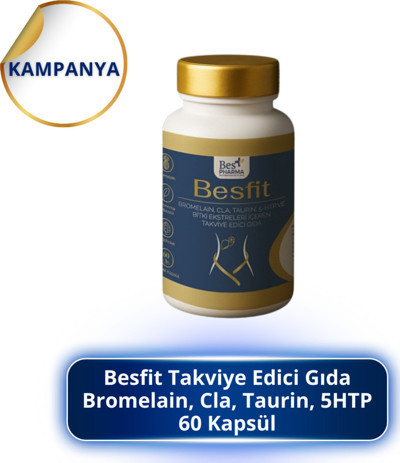Yerli Besfit Bromelain Takviye Edici Gıda 60 Kapsül