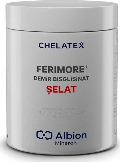 CHELATEX FERIMORE KAPSÜL, DEMİR İÇEREN TAKVİYE EDİCİ GIDA 60 kapsül