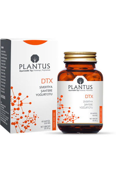 PLANTUS DTX KAPSÜL, SİVERTİYA VE KIRMIZI YONCA İÇEREN TAKVİYE EDİCİ GIDA 60 kapsül
