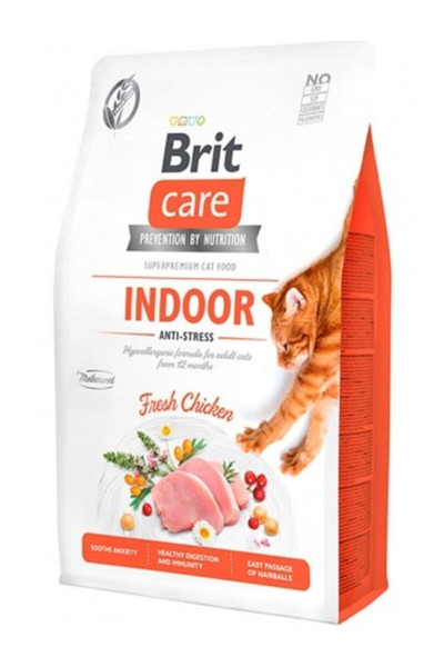 Brit Care Indoor Anti Stress Tavuk Etli Tahılsız Kedi Maması 2 Kg