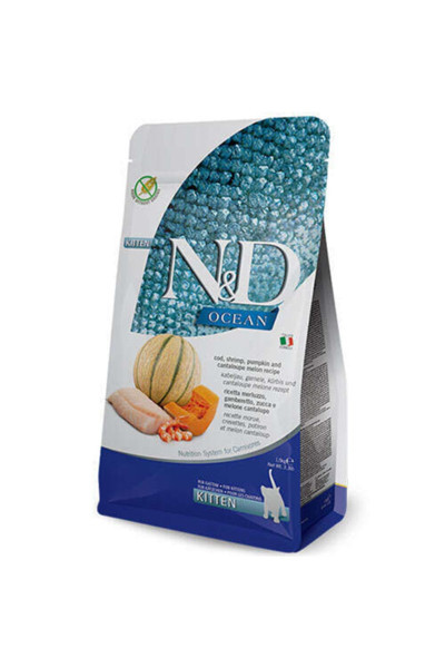 N&D Nd Ocean Tahılsız Kitten Morina Balığı Ve Karides Yavru Kedi Maması 1.5 Kg