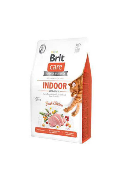 Brit Care Hipoalerjenik Indoor Anti Stress Tavuklu Rahatlatıcı Bakım Kedi Maması 2 Kg