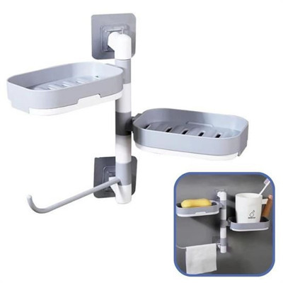 Özfırat Pvc Yapı BUFFER® Çoklu Sabun Tutucu Fonksiyonel Banyo Sabunluk