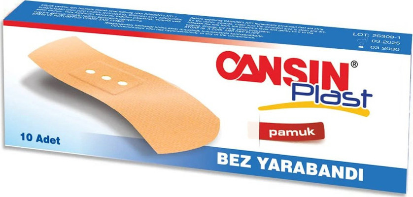 Cansın bant Bez Yara Bandı 10'lu (1 Paket)