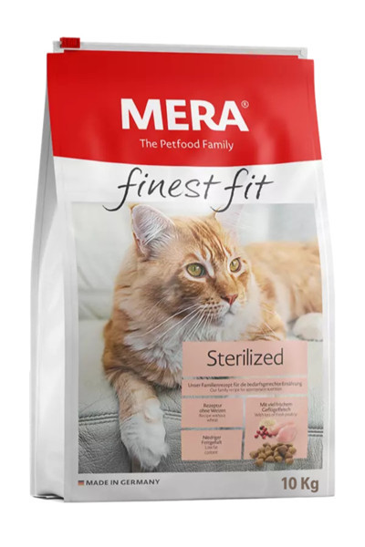 Mera The Petfood Family Finest Fit Sterilised Taze Tavuk Etli Pirinçli Kilo Kontrollü Kısırlaştırılmış Kedi Maması 10 Kg