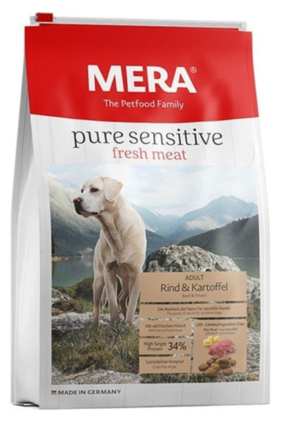 Mera The Petfood Family Pure Sensitive Tahılsız Taze Sığır Etli Ve Patatesli Köpek Maması 12.5Kgpetmix