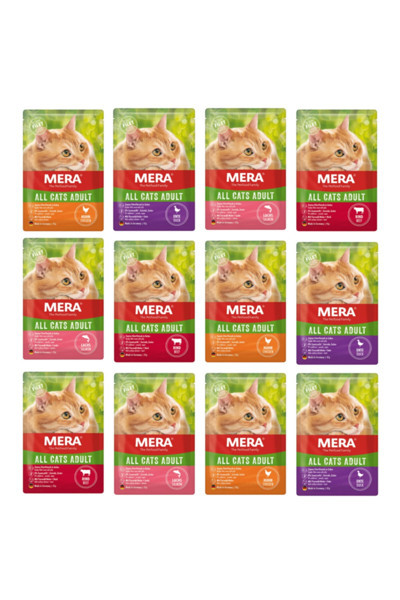 Mera The Petfood Family Tahılsız Yaş Kedi Maması Karışık Paket 12 X 85 Gr Pouch / Konserve