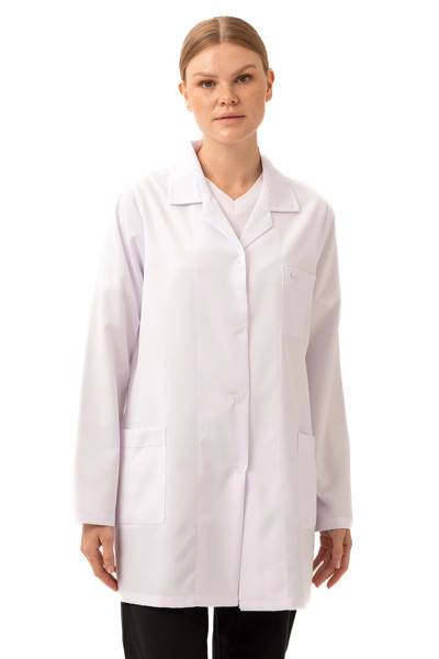 Hedera Kadın Önlük - Beyaz Doktor Öğrenci Laboratuvar Önlüğü | Medikal İş Önlüğü
