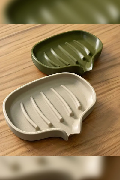 Kendi Kendini Süzdürmeli Sabunluk ve Süngerlik | Modern ve Pratik Banyo ve Mutfak Aksesuarı