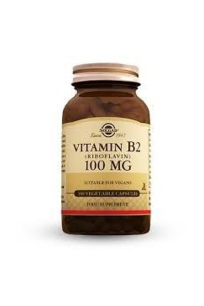 Solgar Vitamin B2 Riboflavin 100 mg 100 Kapsül