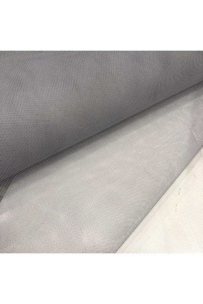 Gümüş Renk 50 Metre Top Grek Petek Tül Kumaş En 2 Metre Gri Silver Nişan Bohçası Valiz Oda Kapı Süsü