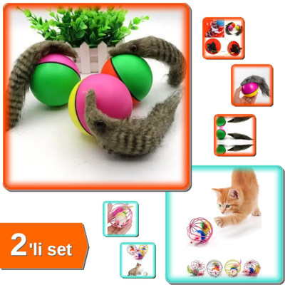 Hareketli Rakun Kedi Köpek Oyuncak + Hareketli Kedi Oyuncağı - 2li Set D9F8G8