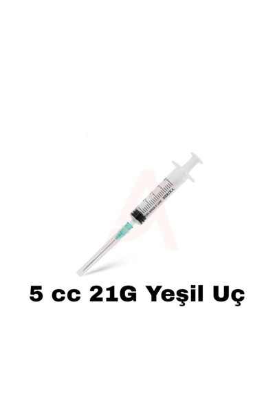 Cgp Medikal Can Güven Park 5 Ml 50 Adet Yeşil Uç Enjektör