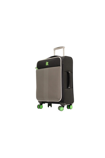 İt Luggage 12-2145-08 1-S-Gr It Siyah-Gri Büyük Boy Kumaş Valiz, Bavul
