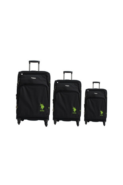 U.S. Polo Assn. Plvlz 6006Abc-123S Us Polo Assn. Siyah Üç Boy Set Valiz, Bavul