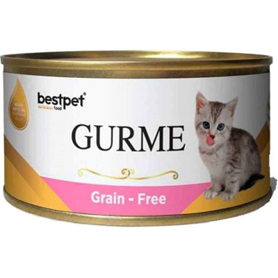 Üreticiniz Bestpet Gurme Jöleli Tavuklu Yavru Konserve Kedi Maması 100 Gr 481348