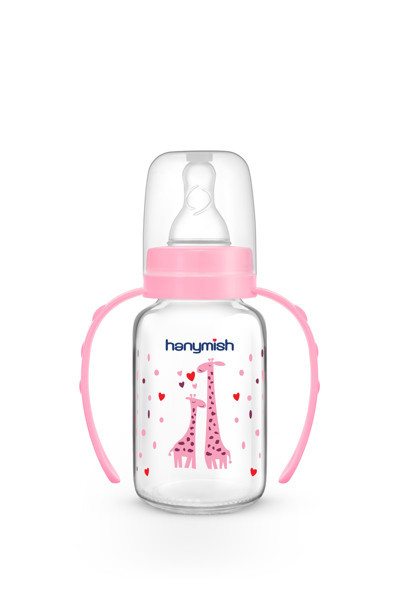 Hanymish Kulplu Doğal Cam Biberon 125 Ml