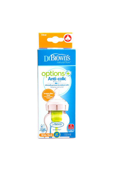 Matmel Db 51600 Dr Browns Options+ Geniş Ağız Antikolik Pp Biberon 150 Ml 0+ Ay