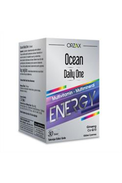 Orzax Ocean Daily One Energy Takviye Edici Gıda 30 Tablet