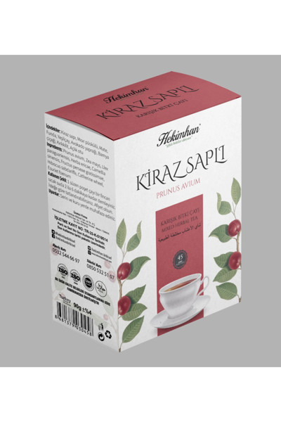 Hekimhan Kiraz Saplı Mısır Püsküllü Mateli Çay 45Li Süzen Poşet