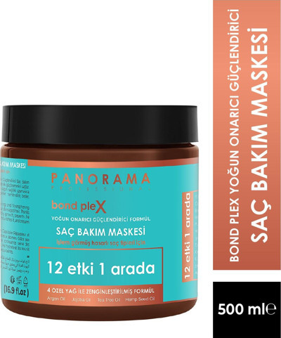 Panorama Professional Bond Plex Yoğun Onarıcı Güçlendirici Saç Bakım Maskesi - 500 ml
