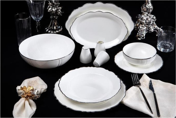 Massimo Victoria Silver 56 Parça Yemek Takımı