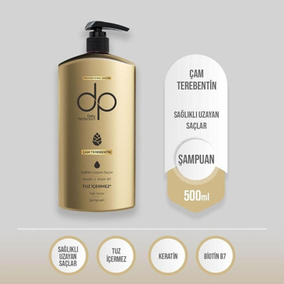 Dp Daily Perfection Şampuan Çam Terebentin 500 Ml Tuzsuz Şampuan