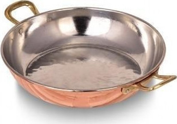Turna Bakır Çelebi Tava 4 No 20 Cm El Dövme Kırmızı Turna7574-1