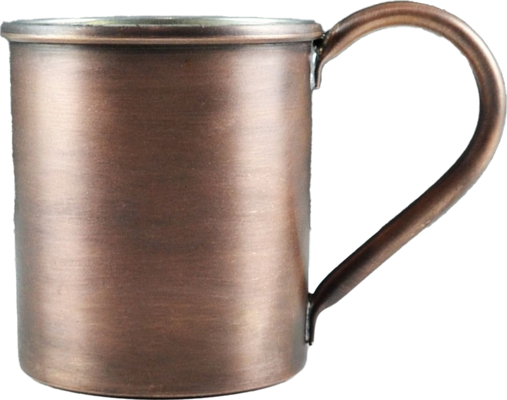 Turna Bakır Cup Bardak 2 No Düz 450 Ml Oksit Turna0452-3