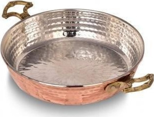 Turna Bakır Soylu Tava 3 No 18 Cm Kalın Kırmızı Turna7552-1