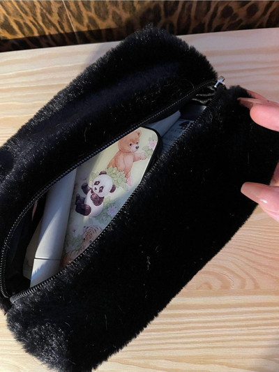 Mute Bag Midnight Peluş Makyaj Çantası