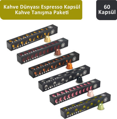 Kahve Dünyası Espresso Kapsül Tanışma Paketi 60 Kapsül