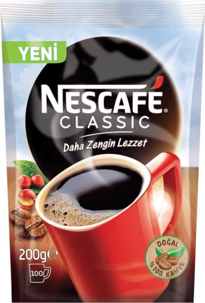 Nescafe Classic Kahve 200 Gr Ekonomik Paket