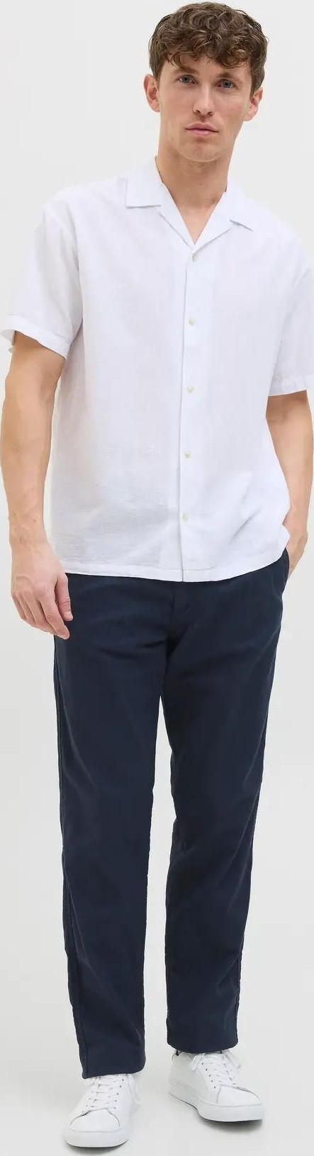 Pantaloni JACK & JONES Jpstkane Jjsummer – Modello Jogger In Tessuto, Misto Lino, Uomo