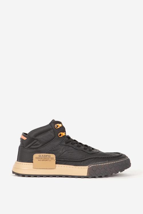 Erkek Yüksek Bilek Bağcıklı Sneaker GJ 501 SİYAH