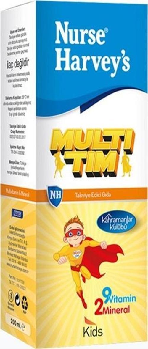 Nurse Harveys Multi-Tim Multi Vitamin İçeren Takviye Edici Gıda 200 ml