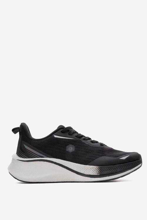 Kadın Kalın Taban Bağcıklı Sneaker HJ 25063Z SİYAH