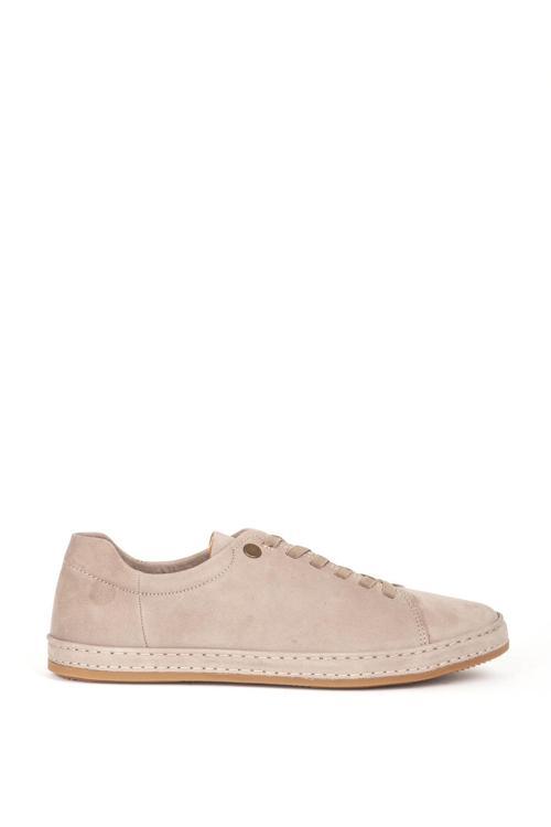 Erkek Bağcıklı Comfort Casual Ayakkabı Gerçek Deri FR 245531 VİZON