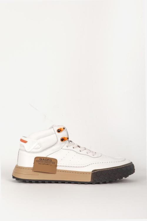 Erkek Yüksek Bilek Bağcıklı Sneaker GJ 501 BEYAZ