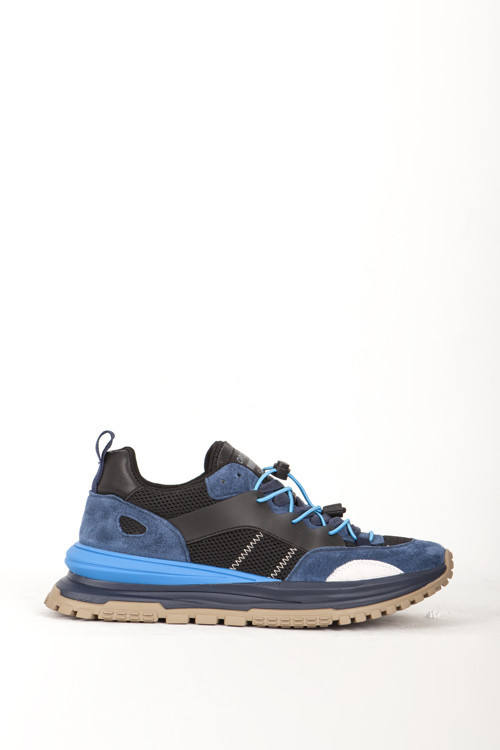 Erkek Süet Detay Kalın Tabanlı Sneaker GJ 500 LACİVERT