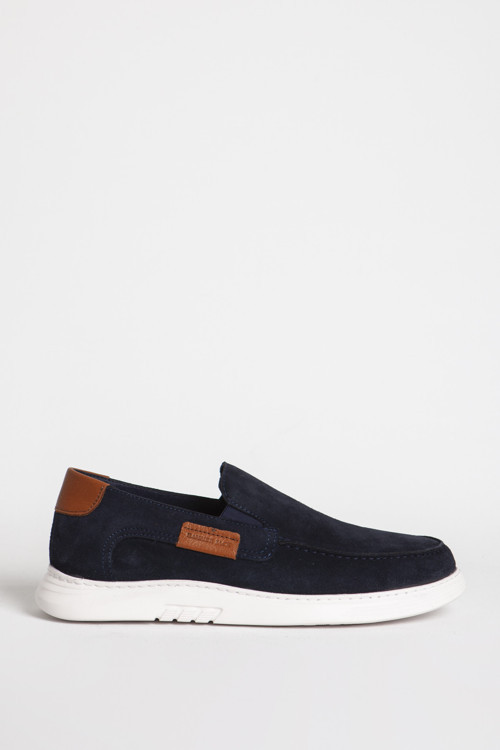 102 22020-M MAYKOP Erkek Slip On Süet Ayakkabı LACİVERT