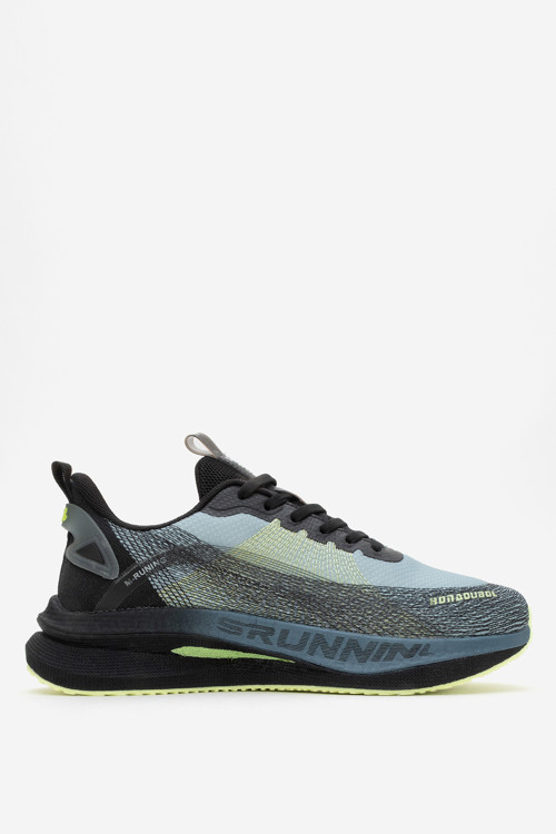Erkek Kalın Taban Bağcıklı Comfort Sneaker MC 21043 SİYAH