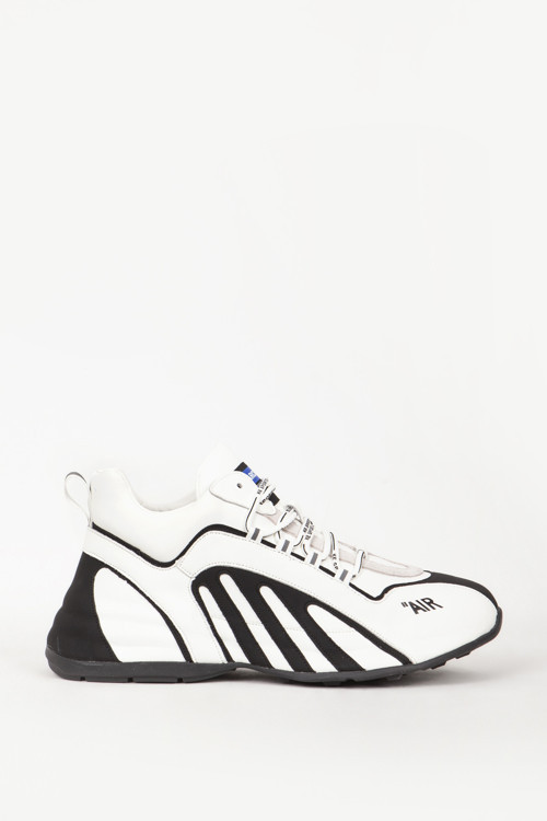 Erkek Bağcıklı Gerçek Deri Sneaker MC 18217 BEYAZ